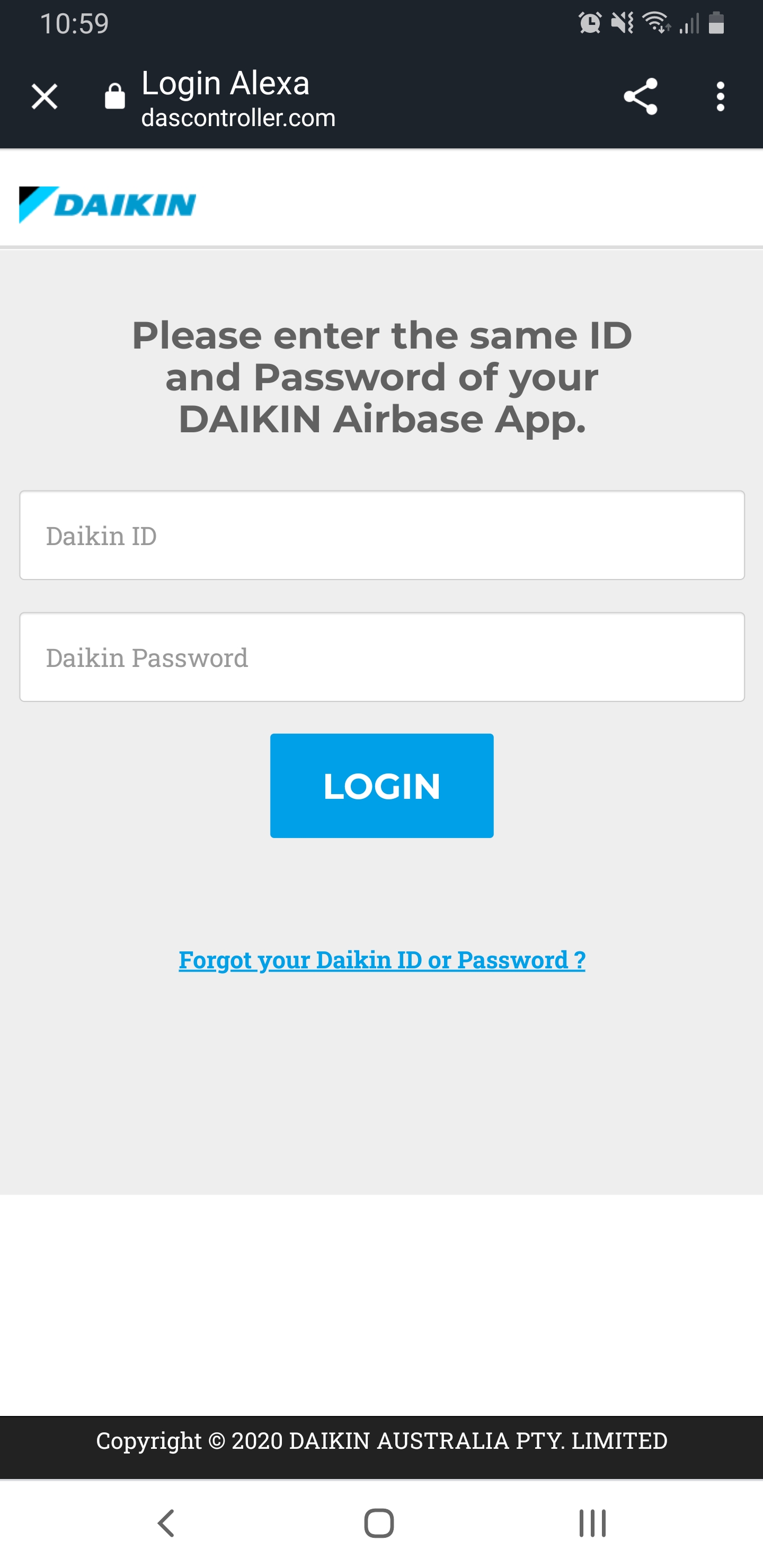 Alexa daikin online